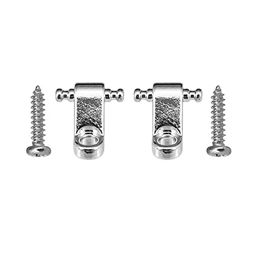 JFDWOPHT Silver Metal Guitar Roller String Tree String Retainer Mounting Tree Guide for Electric Guitar Replacement Parts - 1 Pair