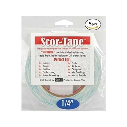 Scor-Tape 1/4" X 27yds (5 Rolls) (Original Version)