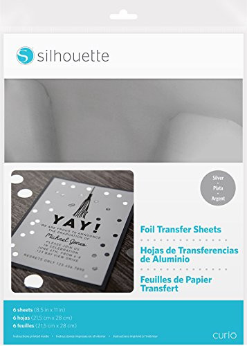 Silhouette America Silhouette 8.5"X11" Foil Transfer Sheets 6/Pkg, Silver