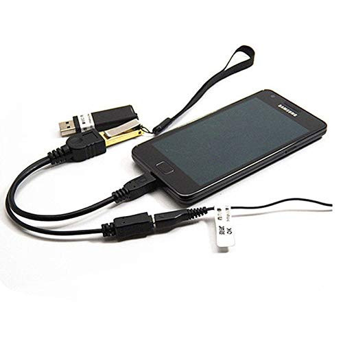 Lysee Mobile Phone Flex Cables - Phone Cable 1 in 2 OTG Micro USB Host Power Y Splitter USB Adapter to Mirco 5 Pin Male Female Cable for Xiaomi REDMI Sony MEIZU