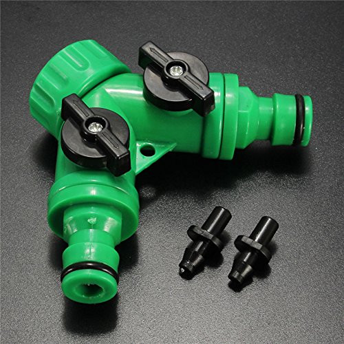 Kammas Garden Hose Pipe 1/2 Way Adapter Y Tap Connector Fitting Switch for Irrigation Adaptor Garden Tap Garden Water Connectors