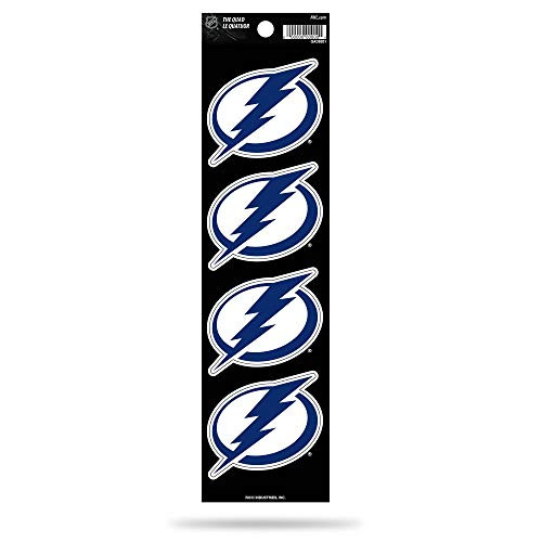 NHL Rico Industries Die Cut 4-Piece The Quad Sticker Sheet, Tampa Bay Lightning , 3 x 11.5-inches NHL Rico Industries Die Cut 4-Piece The Quad Sticker Sheet, Tampa Bay Lightning , 3 x 11.5-inches