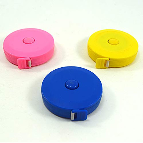 JAOCDOEN Soft Retractable Automatic Measuring Tape, Pocket, Body Tailor Sewing Craft Cloth Plastic Tape Measure 1.5 Meters