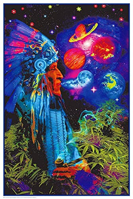 Studio B Peace Pipe Universe NonFlocked Blacklight Poster 24x36 Studio B Peace Pipe Universe NonFlocked Blacklight Poster 24x36