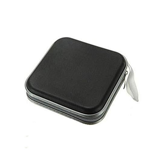 40PCS Capacity Disc Plastic CD Bag, Wallet Storage Organizer CD Case, Disc Wallet CD Case Storage Bag-Black-