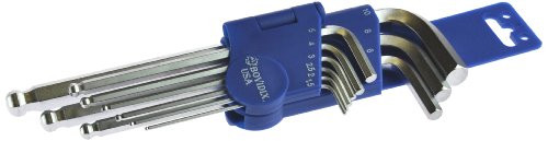 Bovidix 6050409 Hex Key Set Ball End, Metric - Standard, 9-Piece