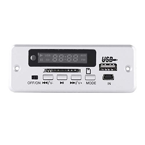 TF Radio MP3 Decoder Red Digital,DC 5V USB TF Radio MP3 Decoder Red Digital LED Display Board Wireless with Remote Controller