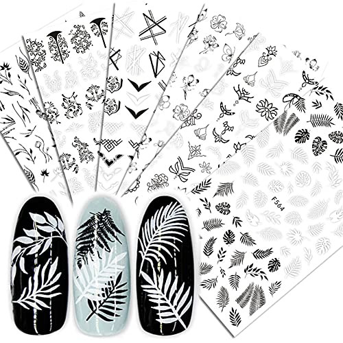 6 Sheets Leaves Flowers Nail Stickers Decals,3D Leaves Retro Flower Vine Pattern Nail Decals Classic Self Adhesive Sticker,DIY Nail Decoration Tools 6 Sheets Leaves Flowers Nail Stickers Decals,3D Leaves Retro Flower Vine Pattern Nail Decals Classic Self Adhesive Sticker,DIY Nail Decoration Tools