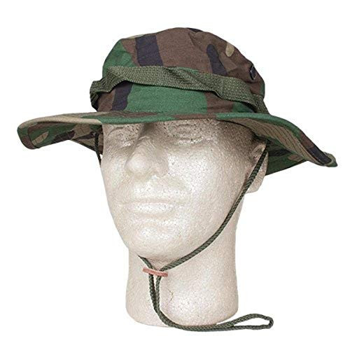 Fox Outdoor Products Boonie Hat, Woodland Camo Ripstop, Size 7 3/4
