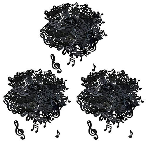 BESTOYARD 3 Packs Musical Notes Confetti Music Clef Note Confetti Party Table Scatter for Concert Birthday Wedding Baby Shower Graduation Party Decoration