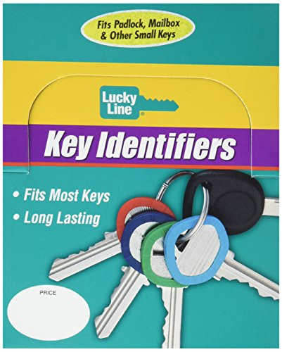 Lucky Line Key Identifier, Small, Box of 200 Assorted Colors (16400)