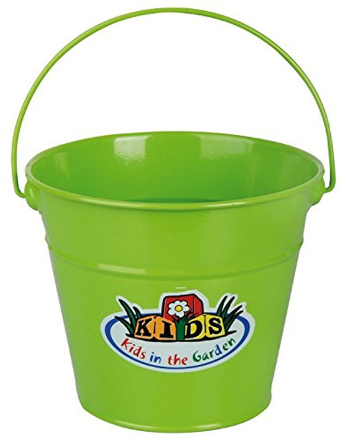 Esschert Design USA KG93 Children's Metal Garden Bucket, Green