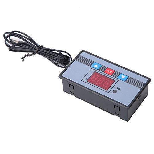 Temperature Control Switch Thermostat Control Switch High Accuracy Digital Display with Stable Performance Three Styles with Reverse Connection Protection-DC12V-