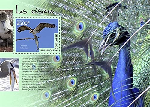 Togo - 2014 Birds on Stamps - Stamp Souvenir Sheet - 20H-1048