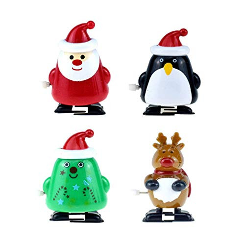 Amosfun 4pcs Christmas Wind up Toys Santa Tree Reindeer Clockwork Walking Toys for Xmas Holiday Party Bag Fillers Favors Supplies Gift Amosfun 4pcs Christmas Wind up Toys Santa Tree Reindeer Clockwork Walking Toys for Xmas Holiday Party Bag Fillers Favors Supplies Gift