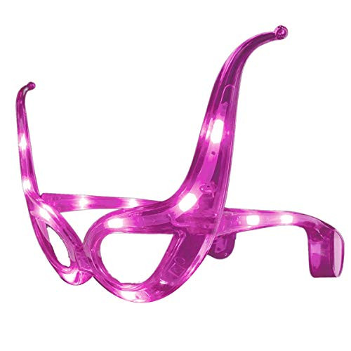 blinkee Pink Masquerade LED Sunglasses by
