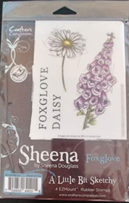 Crafters Companion Stamps by Sheena Foxglove Stamp Set Crafters Companion Stamps by Sheena Foxglove Stamp Set