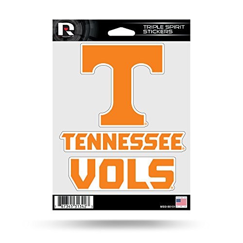 NCAA Tennessee Volunteers Die Cut 3-Piece Triple Spirit Sticker Sheet