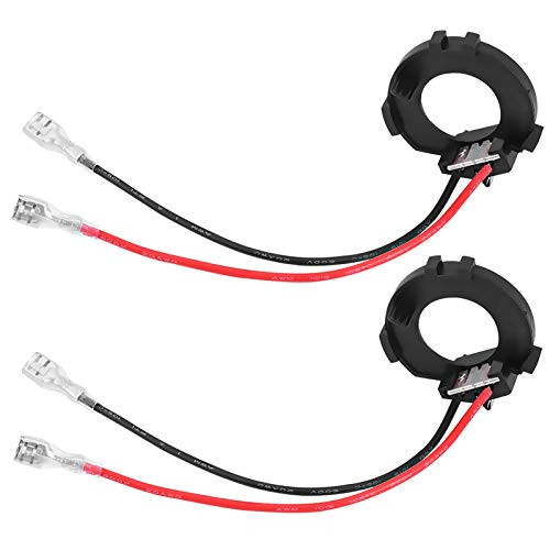 H7 Adapter, H7 Headlight Adapters,1 Pair Black H7 LED Headlight Bulbs Adapter Retainer Holder Compatible with MK7