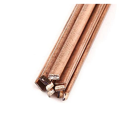 LDDJ Welding Rod 10pcs 31.3400mm Low Temperature Flat Soldering Rods for Welding Brazing Repair Copper Electrode Robust and Practical