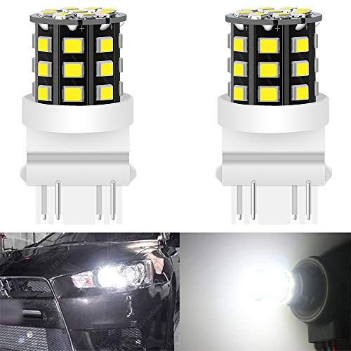 ALOPEE - 2-Pack 3056 3156 3057 3157 4157 Car Tail BackUp Light- 12V-24V White Extremely Bright 960 Lumens 2835 33 SMD LED Light Bulb - Replacement for Tail Blinker LED Bulb Turn Signal Lamps