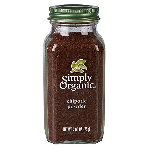 Simply Organic Chipotle Powder, Certified Organic, Vegan | 2.65 oz | Capsicum annuum
