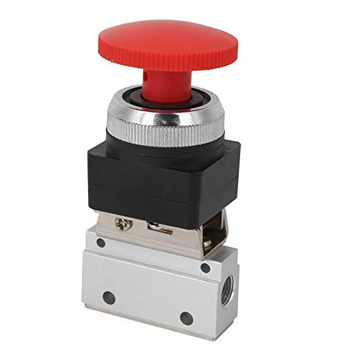 Hand Push Valve Button Designed Stable Structure no Leakage G1/8 Mechanical Valve for Pneumatic Systems