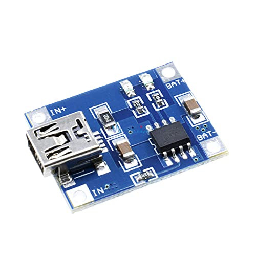 5pcs TP4056 Mini USB 5V 1A 18650 Lithium Battery Charger Board with Led Indicator Over Charge Discharge Protection 4.5~5.5V