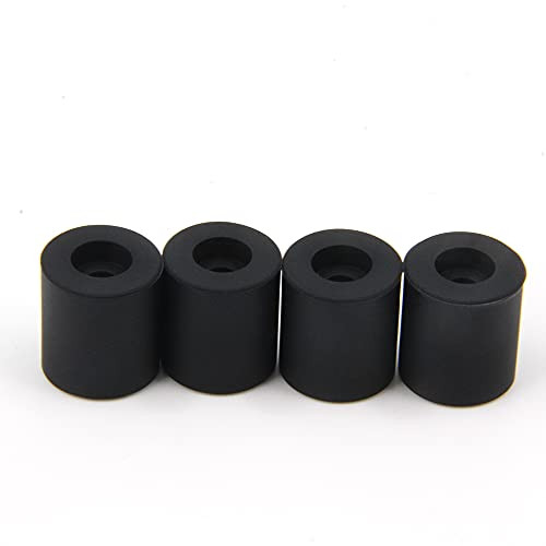 Zeberoxyz 4PCS Black 18MM high HeatBed Silicone Leveling Column Solid Mounts Parts,Solid Bed Mount Stable Tool Heat-Resistant Silicone Buffers for 3D Printer -Black-Height 18mm-