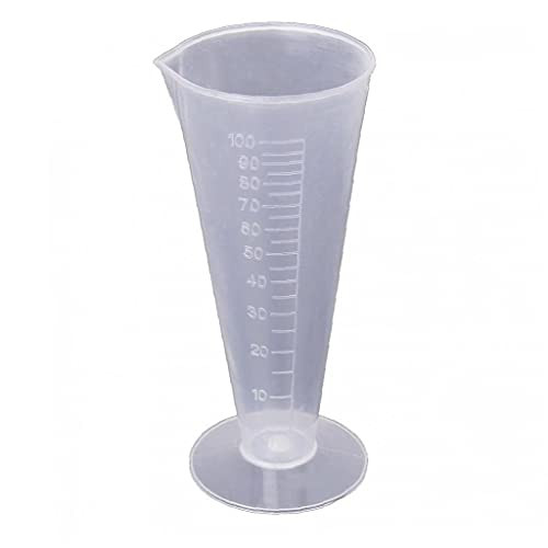 Measuring Jug, Measuring Cup,100ml Plastic Measuring Jug Cup Clear Plastic Mixing Cup Beaker Heat Resistant