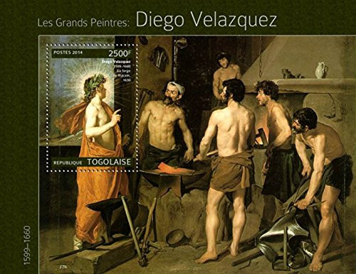 Withdrew 02-13-19-Togo 2014 Spanish Art of Velazquez Stamp Souvenir Sheet 20H-975