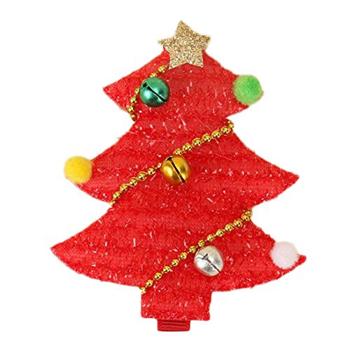 Dylandy 1PCS Christmas tree Hair Clips Cartoon Hairpins Bow Children's Hair Accessories Headwear Hair Accessories for Children Kids Girls