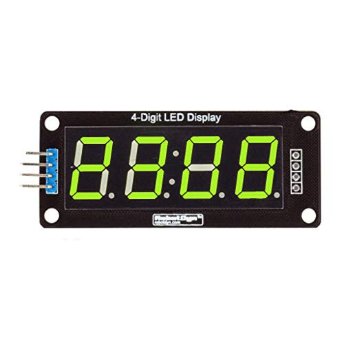 Kamonda LED Display Tube Module, 4-Digit, 7-Segments LED Display Tube Module Green
