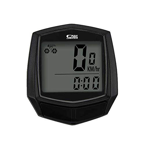 LCD Digital Display Waterproof Bicycle Meter Bike Speedometer Functions Odometer LCD Display for Cycling Wired Bicycle Waterproof Stopwatch Riding Accessories-