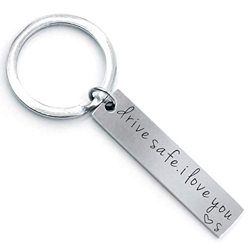 Drive Safe Keychain Drive Safe I Love You Key Chain Gifts for Dad Husband Boyfriend Gifts for Father's day Birthday Gifts Valentines Day Gifts alphabet S Drive Safe Keychain Drive Safe I Love You Key Chain Gifts for Dad Husband Boyfriend Gifts for Father's day Birthday Gifts Valentines Day Gifts alphabet S