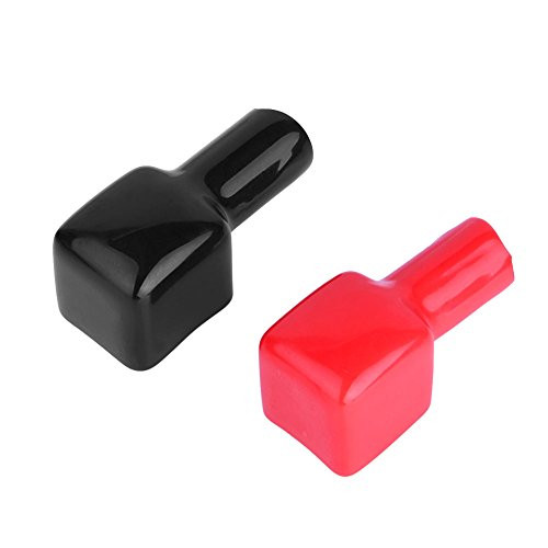Motorcycle Battery Terminal Covers,Pair of Battery Terminal Covers Red  and  Black Positive and Negative 192681 192682