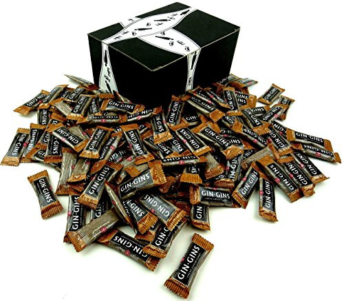 The Ginger People Gin Gins Hot Coffee Chewy Ginger Candy, 2 lb Bag in a BlackTie Box