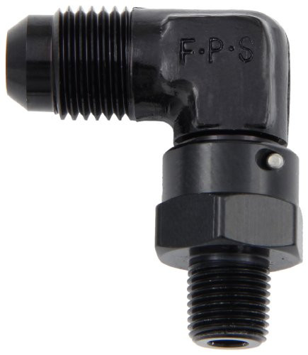 Fragola 499162-BL Black Size (-6) x 1/8 MPT 90° Swivel Adapter