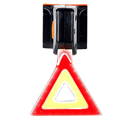Bicycle Back Light, Bike Tail Light, Bicycle Cycling Tail Light USB Rechargeable Triangle Warning Sign Mountain Bike Safety Rear Light Waterproof Bike Warning Flashing Rear Led Light