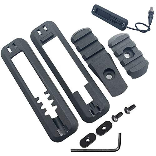 LThyzszb Tactical Light Switch Mount Kit Cantilever Rail Mount for MOE Flashlight Tape Switch Mounting Accessories -Black-