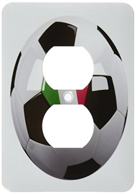 3dRose lsp_157026_6 Soccer Ball with The National Flag of Italy On It Italian 2 Plug Outlet Cover 3dRose lsp_157026_6 Soccer Ball with The National Flag of Italy On It Italian 2 Plug Outlet Cover