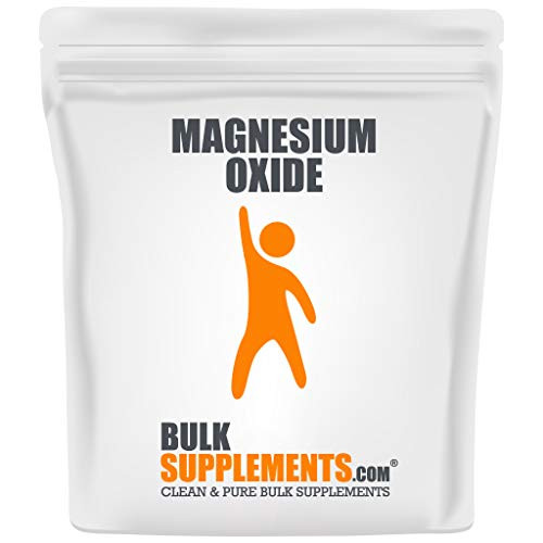 BulkSupplements.com Magnesium Oxide Powder - Muscle Supplement for Men - Pure Magnesium - Magnesium for Sleep - Vegan Magnesium -100 Grams-