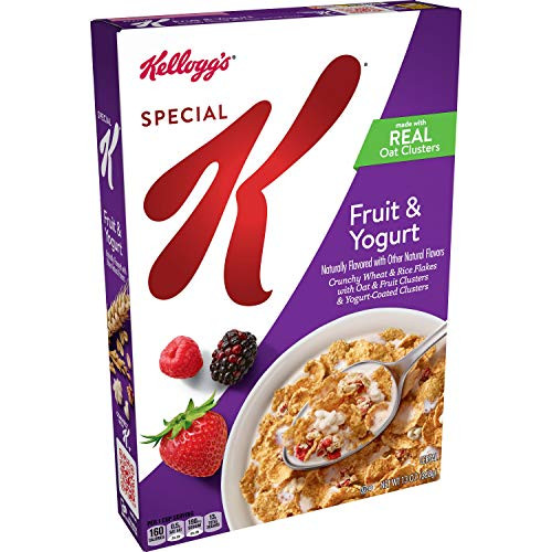 Kellogg's Special K, Breakfast Cereal, Fruit and Yogurt, Made with Real Oat Clusters, 13oz Box