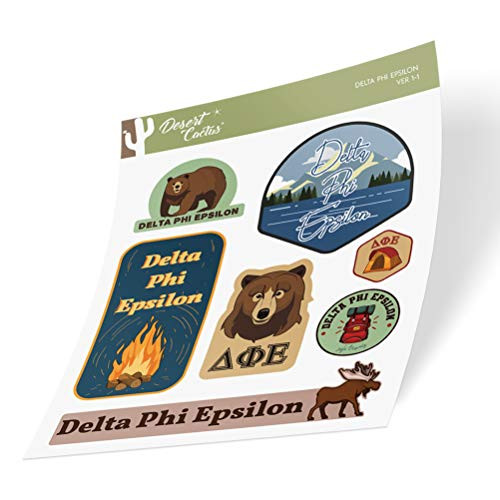 Delta Phi Epsilon Sticker Decal Laptop Water Bottle Car -Outdoor Sheet-