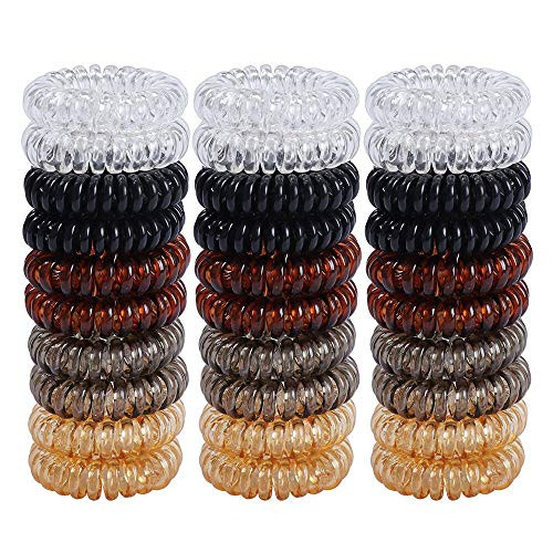 Vpang 30 Pcs Spiral Hair Ties No Crease Hair Ties Phone Cord Hair Ties Hair Coils Spiral Telephone Hair Ties Coil Ponytail Holder Elastic Coil Hair Ties for Women Girls Vpang 30 Pcs Spiral Hair Ties No Crease Hair Ties Phone Cord Hair Ties Hair Coils Spiral Telephone Hair Ties Coil Ponytail Holder Elastic Coil Hair Ties for Women Girls