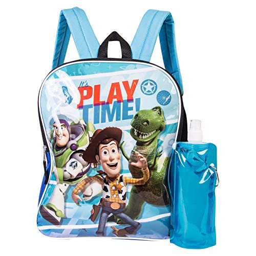 Toy Story Backpack Combo Set - Disney Pixar Toy Story Boys' 3 Piece Backpack Set - Woody & Buzz Lightyear Backpack, Waterbottle and Carabina (Light Blue/Royal) Toy Story Backpack Combo Set - Disney Pixar Toy Story Boys' 3 Piece Backpack Set - Woody & Buzz Lightyear Backpack, Waterbottle and Carabina (Light Blue/Royal)