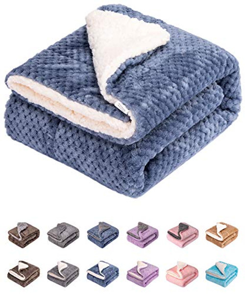Fuzzy Dog Blanket or Cat Blanket or Pet Blanket, Warm and Soft, Plush Fleece Receiving Blankets for Dog Bed and Cat Bed , Couch, Sofa, Travel and Outdoor, Camping -Blanket -24" x 32"-, DW-Smoked Blue- Fuzzy Dog Blanket or Cat Blanket or Pet Blanket, Warm and Soft, Plush Fleece Receiving Blankets for Dog Bed and Cat Bed , Couch, Sofa, Travel and Outdoor, Camping -Blanket -24" x 32"-, DW-Smoked Blue-