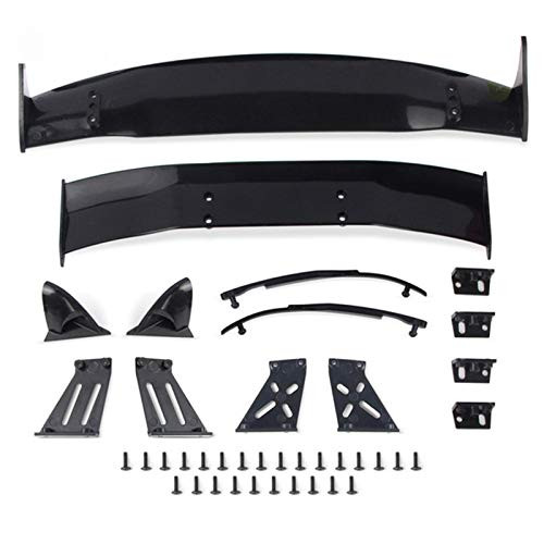 SHEAWA Universal Car Rear Wings Plastic Drift Road Body Rear Spoiler Wing for 1/10 RC Racing Drift Car Upgrade Parts