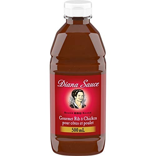 DIANA Sauce, Rib and Chicken, 1 Count, 500ml/15.90 Fluid Ounces -Imported from Canada-