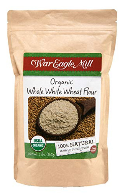 War Eagle Mill Whole White Wheat Flour, Organic, non-GMO, 2 lb War Eagle Mill Whole White Wheat Flour, Organic, non-GMO, 2 lb